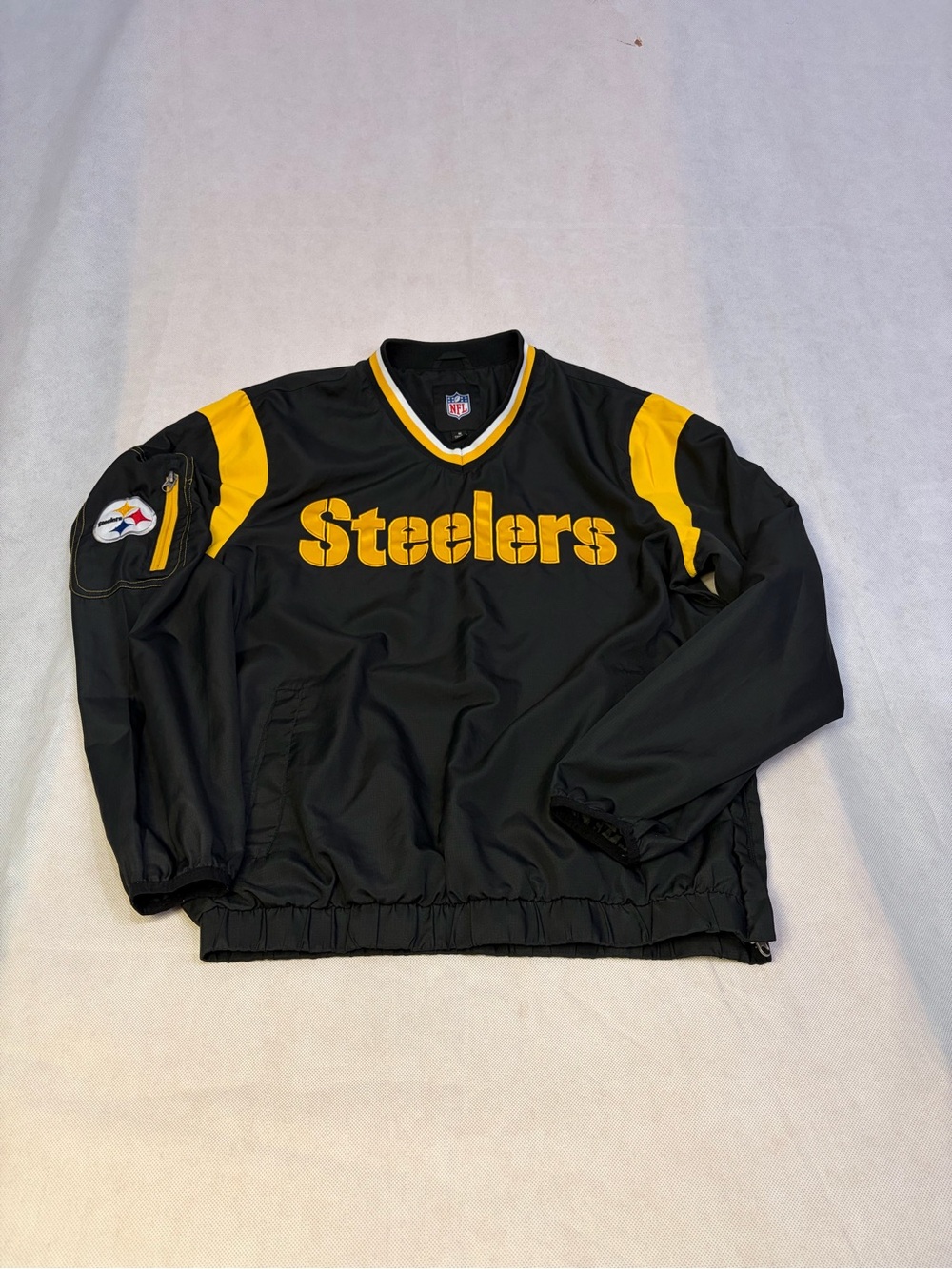 Vintage Steelers pullover windbreaker, sz M